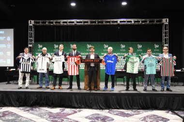 Basın Konferansı futbolcularının görüntüsü