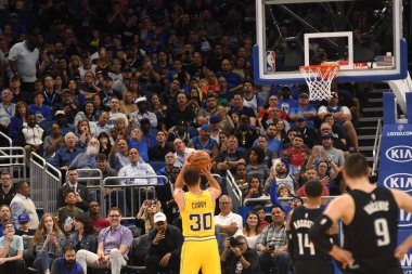 Orlando Magic, 28 Şubat 2019 Perşembe günü Orlando Florida 'daki Amway Center' da Golden State Warriors 'a ev sahipliği yaptı. 