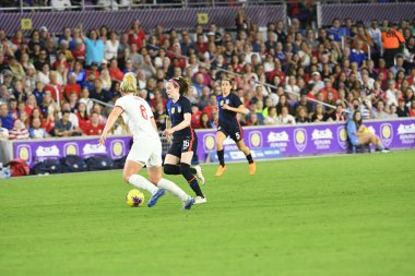 5 Mart 2020 'de Orlando Florida' daki Exploria Stadyumu 'nda düzenlenen 2020 SheBelieves Kupası' nda ABD - İngiltere Karşılaşması 