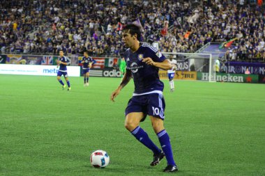 Orlando City, 24 Ağustos 2016 'da Orlando Florida' daki Kamp Dünyası Stadyumunda Toronto FC 'ye ev sahipliği yaptı..