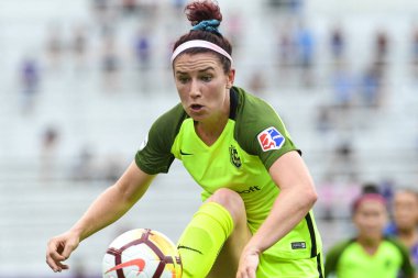 Orlando Pride 21 Temmuz 2018 'de Orlando Florida' daki Exploria Stadyumu 'nda Seattle Reign FC' ye ev sahipliği yapmaktadır. Fotoğraf: Marty Jean-Louis