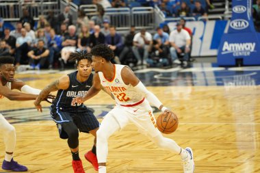 Orlando Magic 30 Aralık 2019 tarihinde Orlando, Florida 'daki Amway Center' da Atlanta Hawks 'a ev sahipliği yaptı.