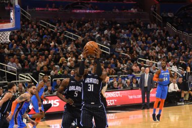 Orlando Magic 29 Ocak 2019 'da Orlando Florida' daki Amway Center 'da OklahomaCity Thunder' a ev sahipliği yaptı.