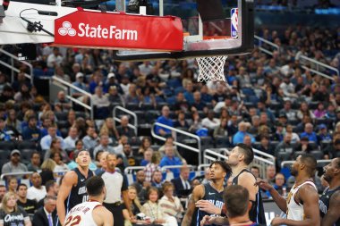 Orlando Magic 30 Ekim 2019 Çarşamba günü Orlando Forida 'daki Amway Center' da New York Knicks 'e ev sahipliği yaptı..