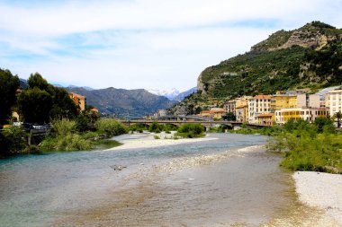 16 Mayıs 2014 'te Güzel Ventimiglia Şehri. 