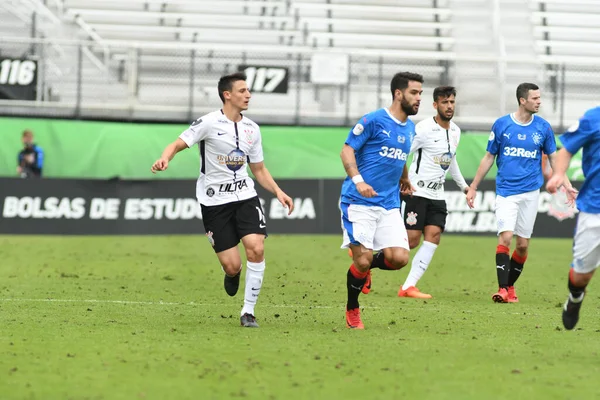 Rangers Corinthians Durante Copa Flórida Spectrum Stadium Janeiro 2018 Orlando — Fotografia de Stock