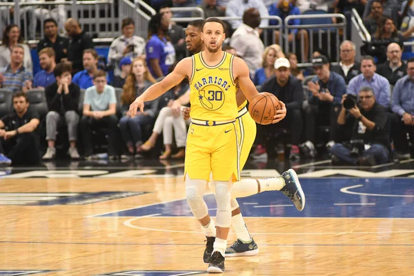 Orlando Magic Φιλοξενεί Τους Golden State Warriors Στο Amway Center — Φωτογραφία Αρχείου