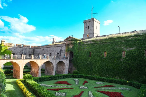 Castillo Montjuic Una Antigua Fortaleza Militar Con Raíces Que Datan — Foto de Stock
