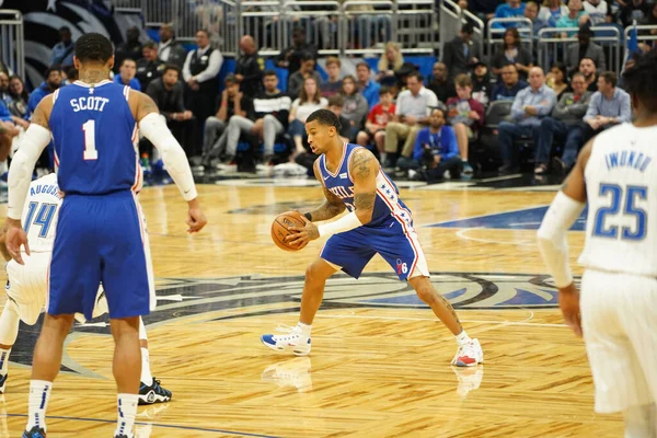 Orlando Magic Ospita Philadelphia 76Ers All Amway Arena Orlando Florida — Foto Stock