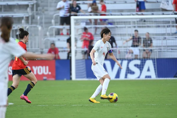 Spanien Gegen Japan Spiel Während Des Shebelieves Cup 2020 Exploria — Stockfoto