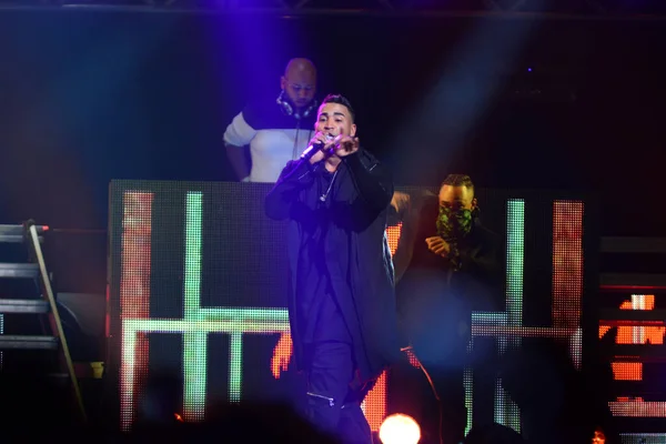 Daddy Yankee Don Omar Koncertě Amway Center Orlandu Floridě Srpna — Stock fotografie