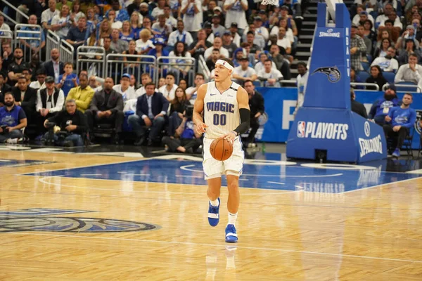 Orlando Magic Hosts Toronto Rapters Během Prvního Kola Play Nba — Stock fotografie