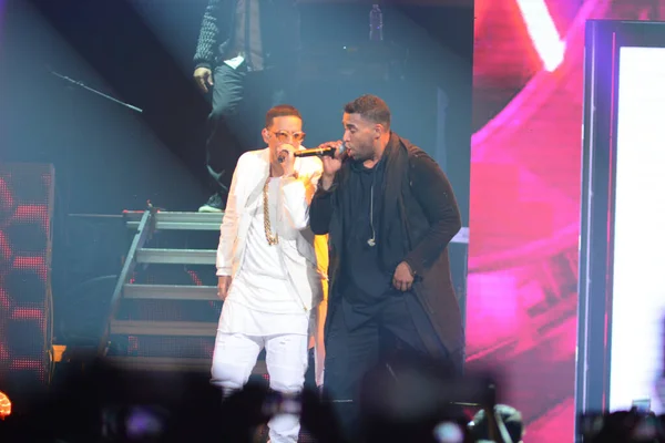 Daddy Yankee Don Omar Concierto Amway Center Orlando Florida Agosto — Foto de Stock