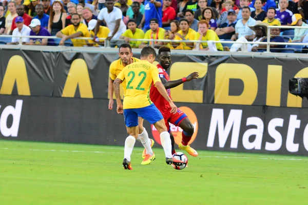 Brasil Enfrenta Haití Durante Copa América Centenario Orlando Florida Camping —  Fotos de Stock