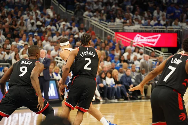 Orlando Magic Empfängt Die Toronto Rapters Während Der Nba Playoff — Stockfoto