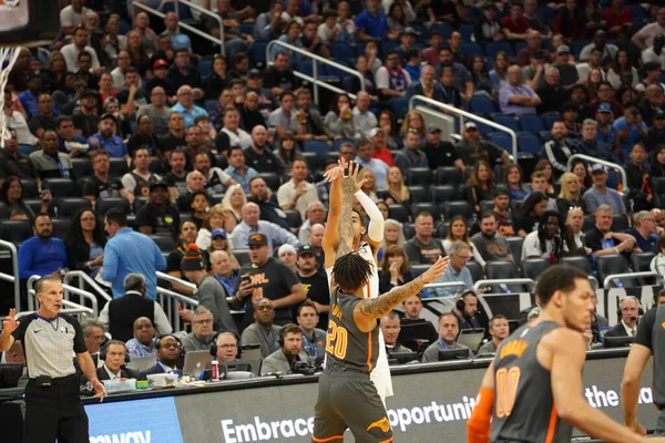 Orlando Magic Hospeda Atlanta Hawks Amway Center Orlando Florida Segunda — Fotografia de Stock