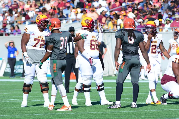 Florida Rattlers Enfrentar Bethune Cookman Wildcats Durig Clássicos Flórida Estádio — Fotografia de Stock