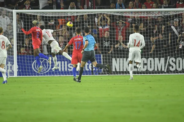 Amerikan Futbol Takımı 15 Kasım 2019 Cuma günü Orlando Florida 'daki Exploria Stadyumu' nda oynanan Concacaf Uluslar Ligi karşılaşmasında Kanada 'ya ev sahipliği yapmaktadır.