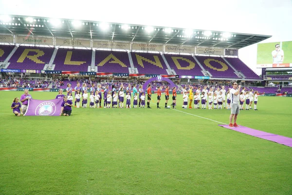 Foto Prides Hosts Portland Thorns Orlando City Stadium Orlando Florida — Stockfoto