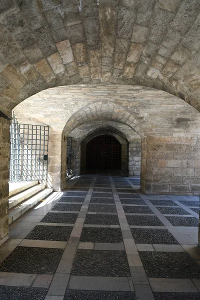 View Old Corridor Arches Fortress — Stock Photo, Image