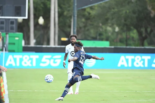 Sporting Kansas City Enfrenta Minnesota United Durante Torneio Mls Está — Fotografia de Stock