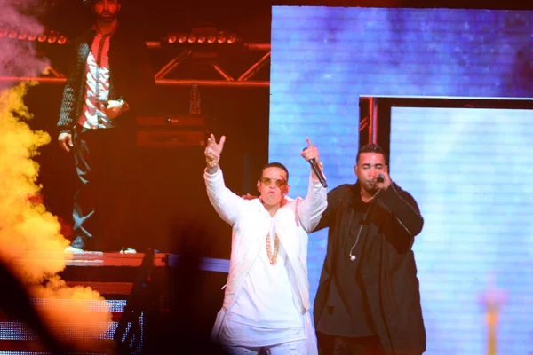 Daddy Yankee Don Omar Concert Amway Center Orlando Floride Août — Photo