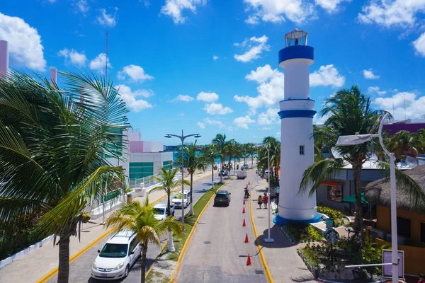 Beautiful Lighthouse Very Beautiful City Cozumel Mexico — Stock Photo, Image