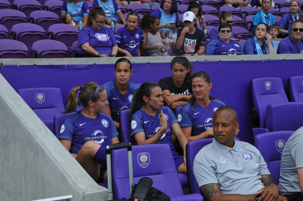 Orlando Pride 22 Nisan 2017 'de Orlando City Stadyumu' nda Washington Spirit 'e ev sahipliği yaptı..  