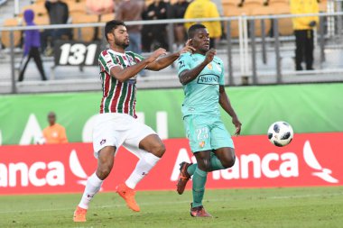 Fluminense, Florida Kupası 'nda 15 Ocak 2018' de Orlando Florida 'da oynanan Spektrum Stadyumu' nda Barcelona SC 'ye karşı..