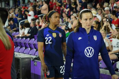 5 Mart 2020 'de Orlando Florida' daki Exploria Stadyumu 'nda düzenlenen 2020 SheBelieves Kupası' nda ABD - İngiltere Karşılaşması 
