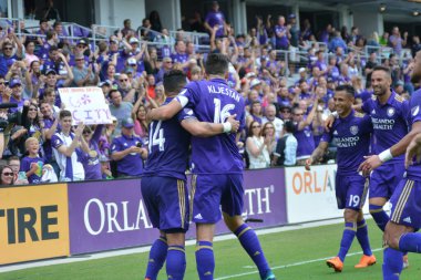 Orlando City, 31 Mart 2018 'de Orlando Florida' daki Exploria Stadyumu 'nda New York Red Bulls' a ev sahipliği yaptı..  