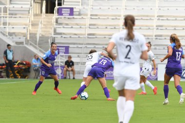 Orlando Pride 14 Nisan 2019 'da Orlando City Stadyumu' nda Portand Thorns 'a ev sahipliği yapıyor..