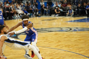 Orlando Magic, Philadelphia 76ers 'ı 13 Kasım 2019 Çarşamba günü Amway Center' da ağırlamaktadır. Fotoğraf: Marty Jean-Louis