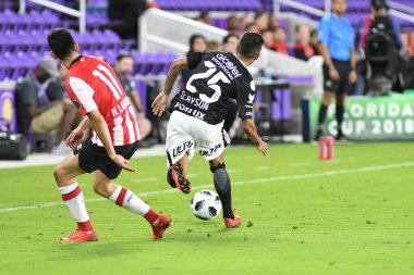 Korintliler, 10 Ocak 2018 'de Orlando City Stadyumu' nda düzenlenen Florida Kupası 'nda PSV Eindhoven' a karşı..  
