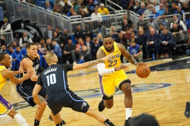 Orlando Magic 11 Aralık 2019 Çarşamba günü Orlando Forida 'daki Amway Center' da Los Angeles Lakers 'a ev sahipliği yaptı..  