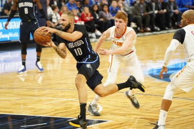 Orlando Magic 30 Aralık 2019 tarihinde Orlando, Florida 'daki Amway Center' da Atlanta Hawks 'a ev sahipliği yaptı.