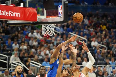 Orlando Magic, 13 Aralık 2019 Cuma günü Orlando, Florida 'daki Amway Center' da Houston Rockets 'a ev sahipliği yapıyor..
