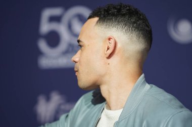 15 Ekim 2019 'da Nashville, Tennessee' deki Linbscome Üniversitesi 'nde verilen 50. GMA Dove Ödülleri sırasında kırmızı halı. 