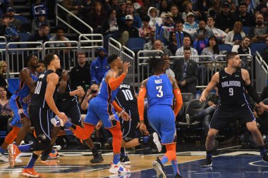 Orlando Magic 29 Ocak 2019 'da Orlando Florida' daki Amway Center 'da OklahomaCity Thunder' a ev sahipliği yaptı.
