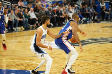 Orlando Magic, Philadelphia 76ers 'ı 13 Kasım 2019 Çarşamba günü Amway Center' da ağırlamaktadır. Fotoğraf: Marty Jean-Louis