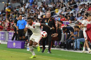 Flamengo Eintracht Frankfurt 'a karşı 12 Ocak 2019 Cumartesi günü Orlando City Stadyumu' nda. 