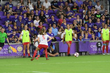 Orland Pride, 25 Ağustos 2018 'de Orlando Florida' daki Exploria Stadyumu 'nda Chicago Red Stars' a ev sahipliği yapıyor..  