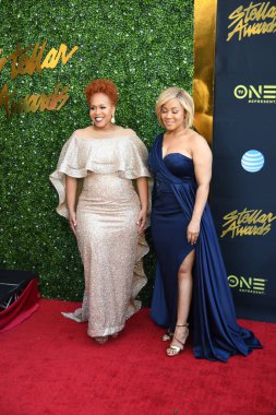 24 Mart 2018 Cumartesi günü Las Vegas 'taki Orleans Resort' ta düzenlenen 33. Yıldız Ödülleri Kırmızı Halı sırasında ünlüler.