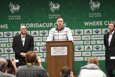 Basın Konferansı futbolcularının görüntüsü