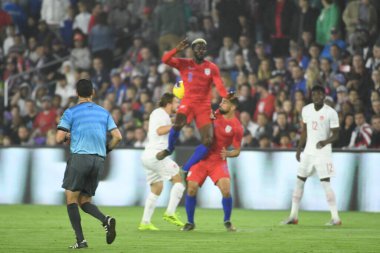 Amerikan Futbol Takımı 15 Kasım 2019 Cuma günü Orlando Florida 'daki Exploria Stadyumu' nda oynanan Concacaf Uluslar Ligi karşılaşmasında Kanada 'ya ev sahipliği yapmaktadır.