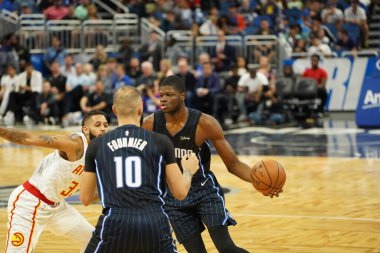 Orlando Magic 30 Aralık 2019 tarihinde Orlando, Florida 'daki Amway Center' da Atlanta Hawks 'a ev sahipliği yaptı.