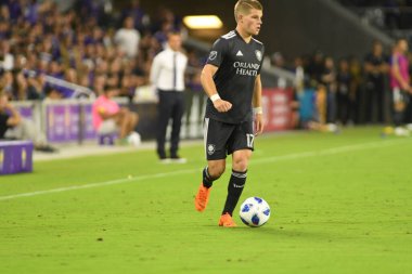 Orlando City 21 Nisan 2018 'de Orlando Florida' daki Exploria Stadyumu 'nda San Jose depremlerine ev sahipliği yaptı..  