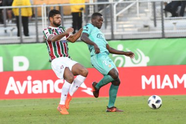 Fluminense, Florida Kupası 'nda 15 Ocak 2018' de Orlando Florida 'da oynanan Spektrum Stadyumu' nda Barcelona SC 'ye karşı..