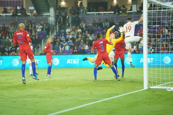 Soccer Team Hosts Canada Concacaf Nations League Match Exploria Stadium — Stock Photo, Image