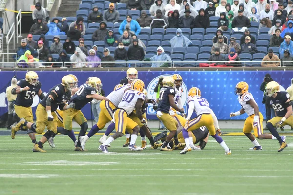 Notre Dame Affronta Lsu Durante Citrus Bowl Camping World Stadium — Foto Stock